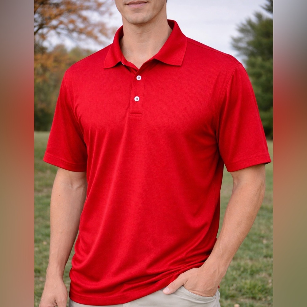 -Nike Golf Red Polo Nike Sphere Dry Men's Big & Tall Excellent Size XXL